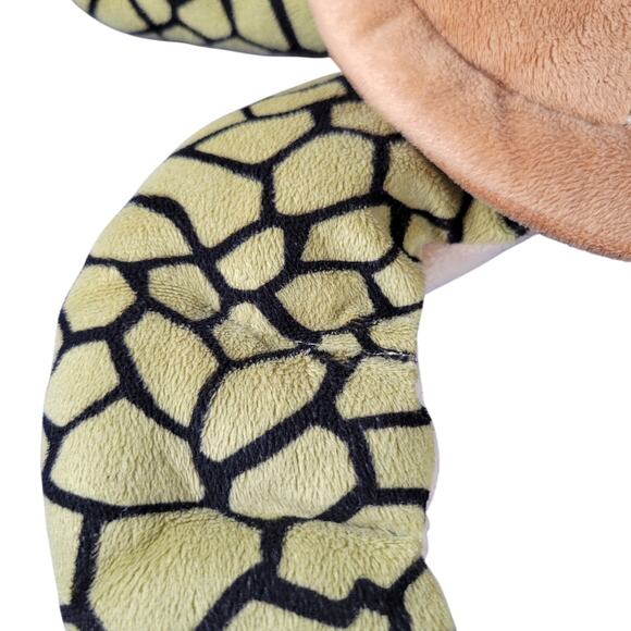 Sea Turtle Plush 18" Stuffed Animal Brown Shell Green Flippers Soft Toy Fiesta - Picture 11 of 16